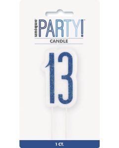 Blue Age 13 Candle Unique