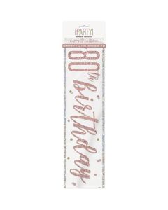 GLITZ ROSE GOLD 80 PRISMATIC BANNER 9FT - 84860/1