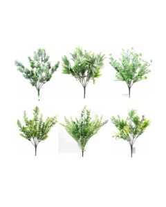 Artificial Green/Grey Bush
