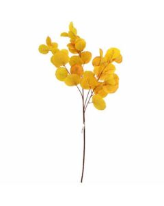 80cm Large Eucalyptus Leaf Spray Yellow/Orange