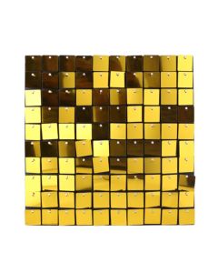 Sequin Wall Panel 30cm X 30cm Square Sequins Gold