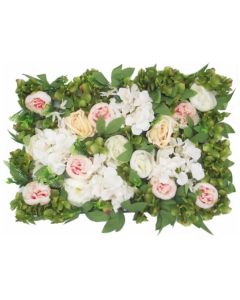 Flower Wall With Peonies Hydrangeas Roses & Foliage