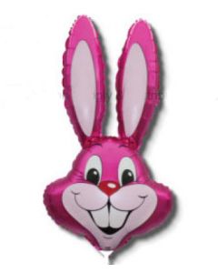 26" Pink Bunny Head Unpackaged Balloon