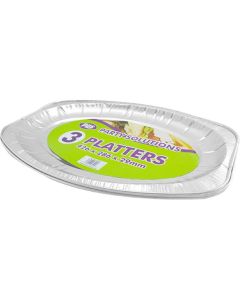 Foil Platter Medium 3pk PPS