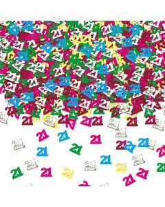 Age 21 Multi Coloured Table Confetti Amscan