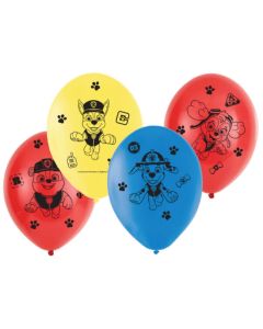 Paw Patrol Latex Balloons Pk6 Amscan