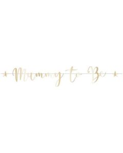 Mummy To Be Gold Foil Letter Banner Amscan