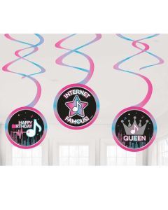 Internet Famous Swirl Decorations 6pk Amscan