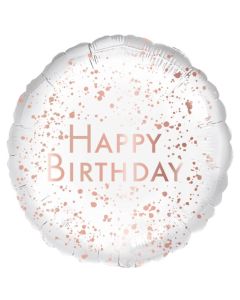 17" Rose Gold Happy Birthday Foil Balloon Anagram