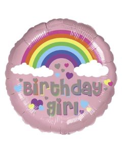 Birthday Girl Rainbow 18" Foil Balloon Anagram