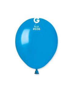 Metallic Blue 5" Latex Balloons Pk50 #036 Gemar