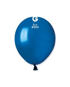 Metallic Blue 5" Latex Balloons Pk50 #054 Gemar