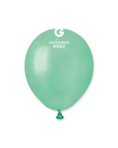 Metallic Aquamarine 5" Latex Balloons Pk50 #062 Gemar