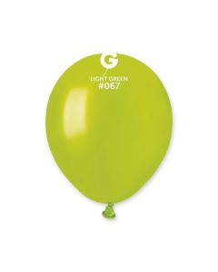 Metallic Light Green 5" Latex Balloons Pk50 #067 Gemar