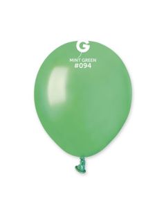 Metallic Mint Green 5" Latex Balloons Pk50 #094 Gemar