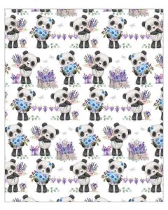 24 Sheets of Juvenile Female Gift Wrap Out Of The Blue