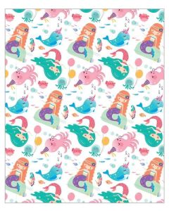 24 Sheets of Juvenile Female Gift Wrap Out Of The Blue