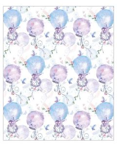 24 Sheets of Juvenile Female Gift Wrap Out Of The Blue
