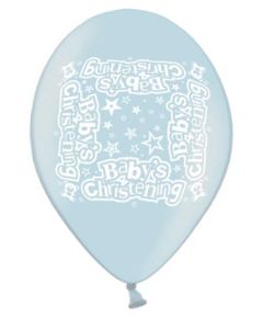 11" Blue Christening Latex 10pk Simon Elvin