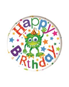 Gren Cute Monster Small Birthday Badge 6pk Simon Elvin