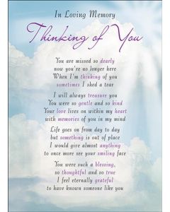 Grave Memory Thinking Of You C50 Pk6 Regal