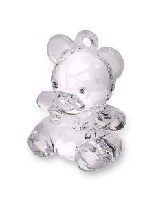 Clear Baby Shower Acrylic Teddy Club Green