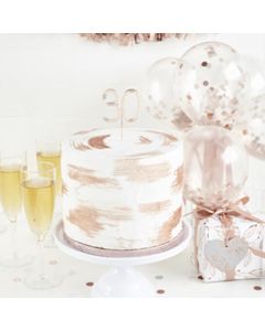30' Cake Topper Rose Gold