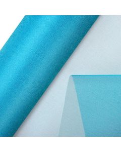 Organza Snow Sheer Roll Turquoise 29cm x 25m