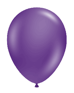 11" Metallic Concord Grape 12ct Tuftex® 100% Natural Latex Balloons