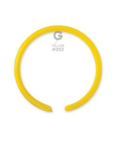1"/2.5cm Yellow Latex Modelling Balloons Pk100  #002 Gemar