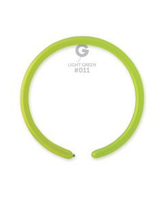 1"/2.5cm Light Green Latex Modelling Balloons Pk100  #011 Gemar