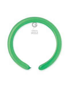 2"/5cm Green Latex Modelling Balloons Pk100  #012 Gemar