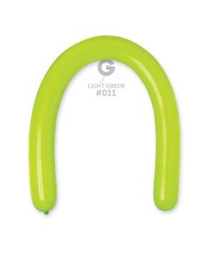 3"/8cm Light Green Latex Modelling Balloons Pk50  #011 Gemar