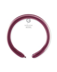 2"/5cm Shiny Pink Latex Modelling Balloons Pk50  #091 Gemar