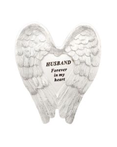 Husband Angel Wings Memorial Stone f