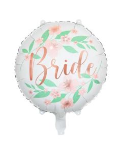 18" Bride Floral Foil Balloon PartyDeco