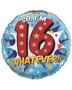 18" PRINTED FOIL BALLOON AGE 16 BOY - FB1221/1