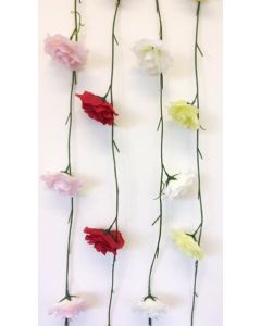Rose Garland 7 Heads 4 Colours Assorted