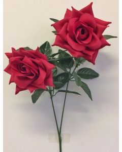 Single Rose Spray Red