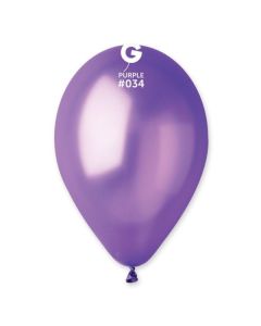 Metallic Purple 12" Latex Balloons Pk50 #034 Gemar