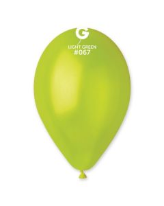 Metallic Light Green 12" Latex Balloons Pk50 #067 Gemar