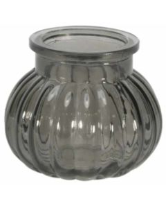 7.5cm Veneto Bubble Jar-Dove Grey