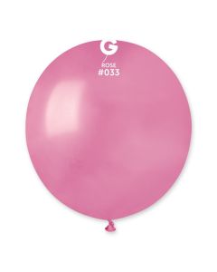 19" Metallic Rose Latex Balloons Pk10  #033 Gemar