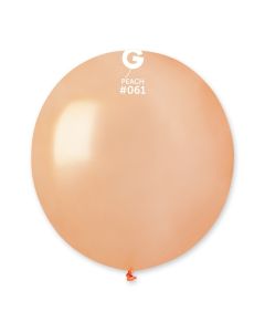 19" Metallic Peach Latex Balloons Pk10  #061 Gemar