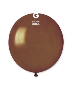 19" Metallic Brown Latex Balloons Pk10  #066 Gemar