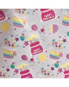24 Sheets of Female Birthday Gift Wrap Simon Elvin