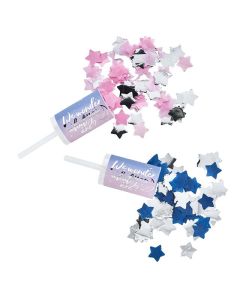Pink & Blue Confetti Push Pops 2pk Club Green