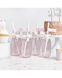 Pink Oh Baby Straws Club Green