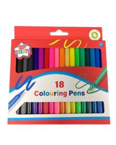 Fibre Tip Colouring Pens Pk18 IG