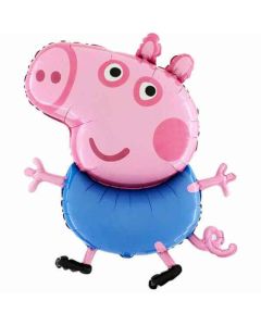 14" George Pig Air-Fill Foil Balloon Unpackaged Grabo